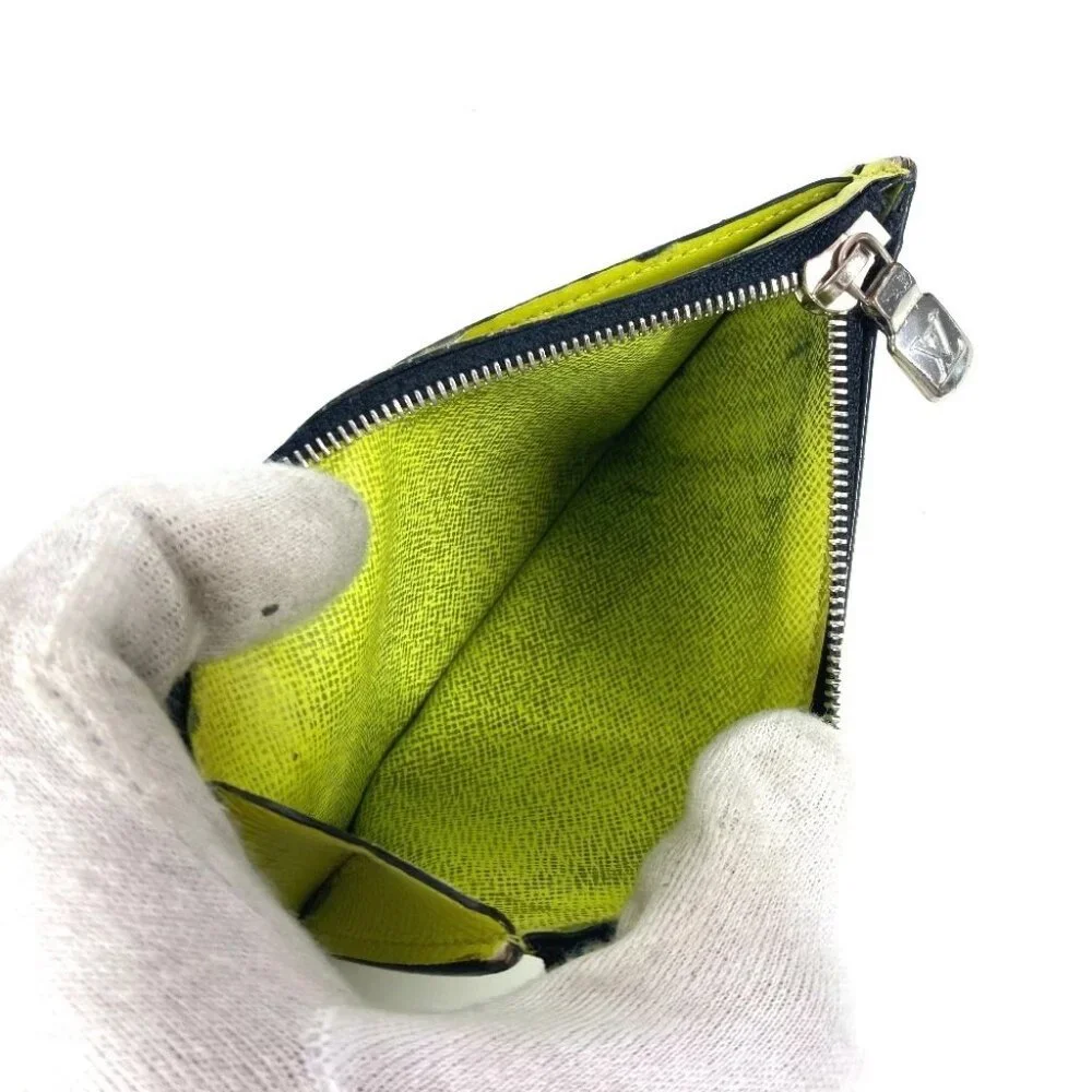 LOUIS VUITTON M30950 Taigalama Coin card-holder Wallet Coin Case coin purse